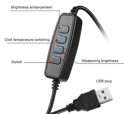 ليد لامب نيون دائري للسيلفي 16 سم