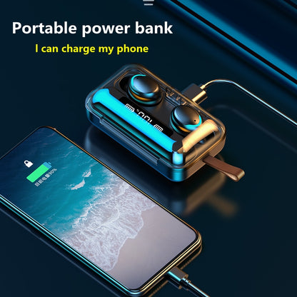 سماعات بلوتوث 2200mAh ايربدز مع سبيكر وضد الماء