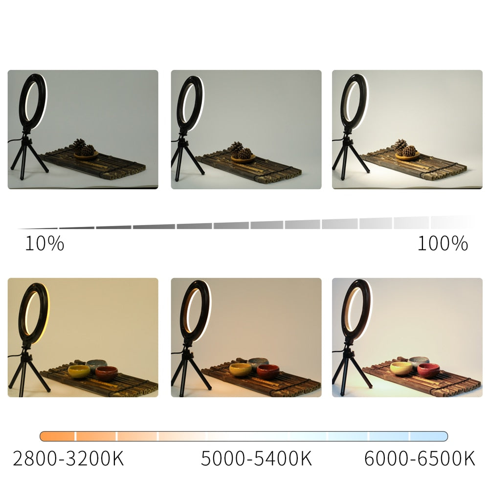 ليد لامب نيون دائري للسيلفي 16 سم