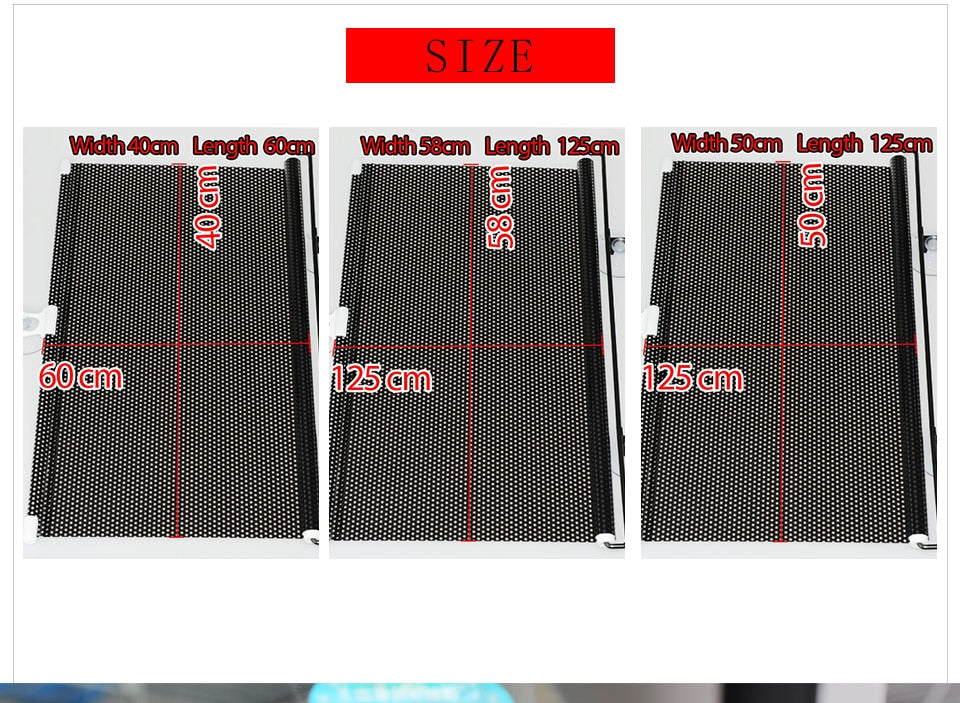 تضليل لزجاج السيارات 10 قطع قابل للطي