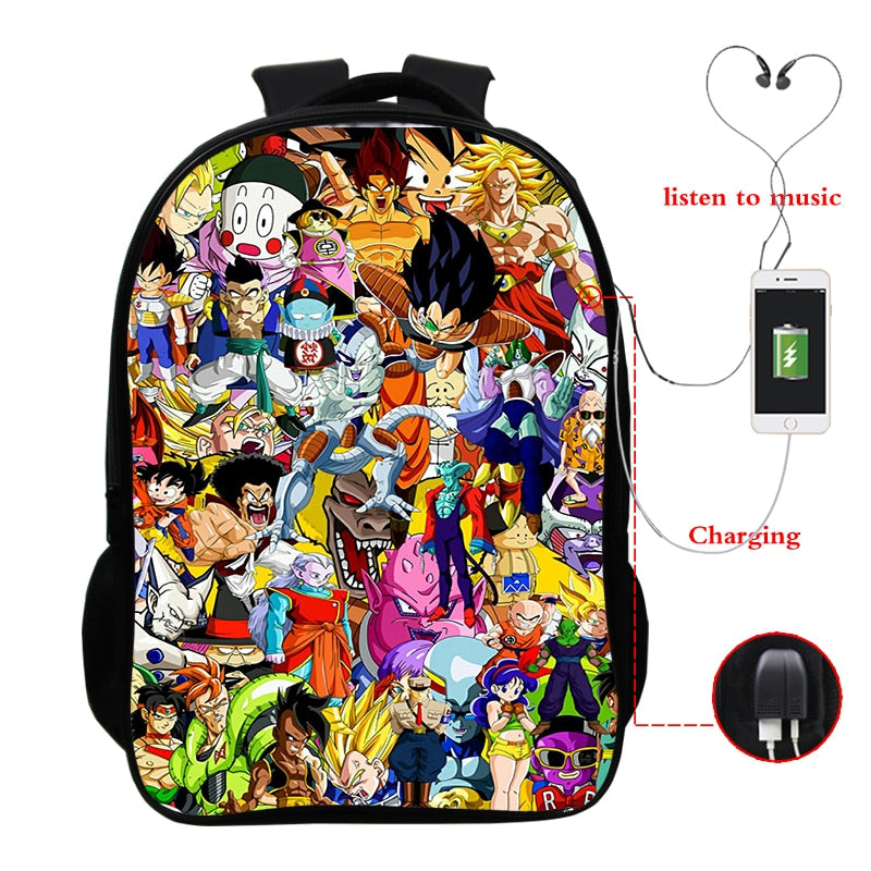 حقيبة ظهر وولف ثري دي مع يو اس بي للشحن