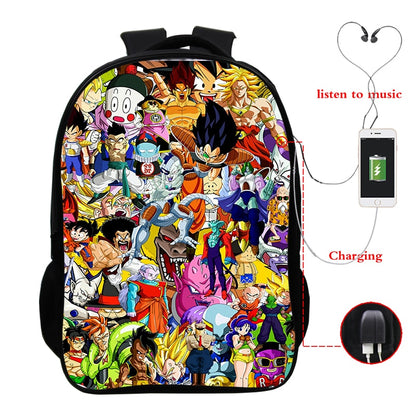 حقيبة ظهر وولف ثري دي مع يو اس بي للشحن