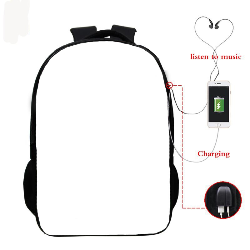 حقيبة ظهر وولف ثري دي مع يو اس بي للشحن