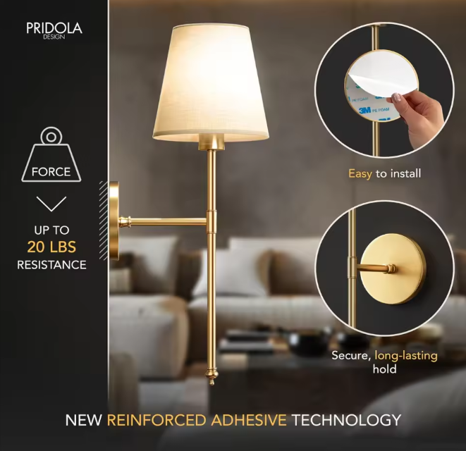 أناره حائطيه متغيرة الالوان ريموت وعالشحن بدون كهرباء