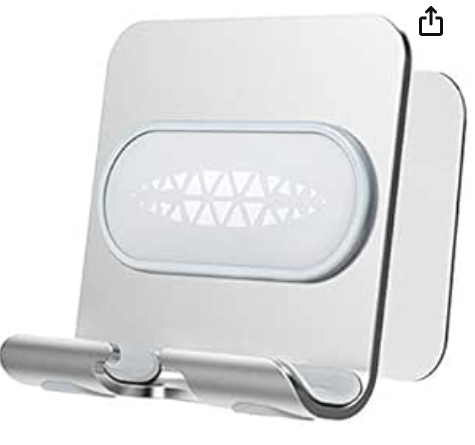 قاعدة موبايل متحركه تثبيت لاصق سوداء اللون