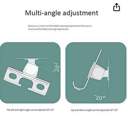 قاعدة موبايل متحركه تثبيت لاصق سوداء اللون