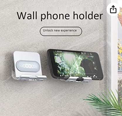 قاعدة موبايل متحركه تثبيت لاصق سوداء اللون