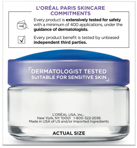 مرطب للوجه من لوريال باريس سكين كير كولاجين ، كريم نهاري وليلي ، كريم مضاد للشيخوخة للوجه والرقبة والصدر لتنعيم البشرة وتقليل التجاعيد ، 1.7 أونصة