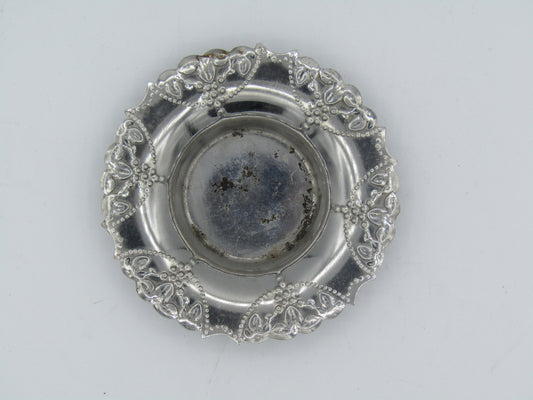 ماعون شاي كروم اطار منقوش عدد 6